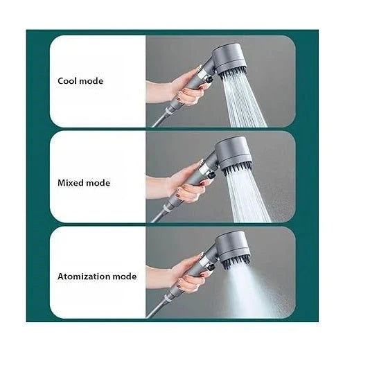 🚿 3 Modes Filtered High Pressure Shower Head | 3 أوضاع لرأس الدش عالي الضغط 💦✨