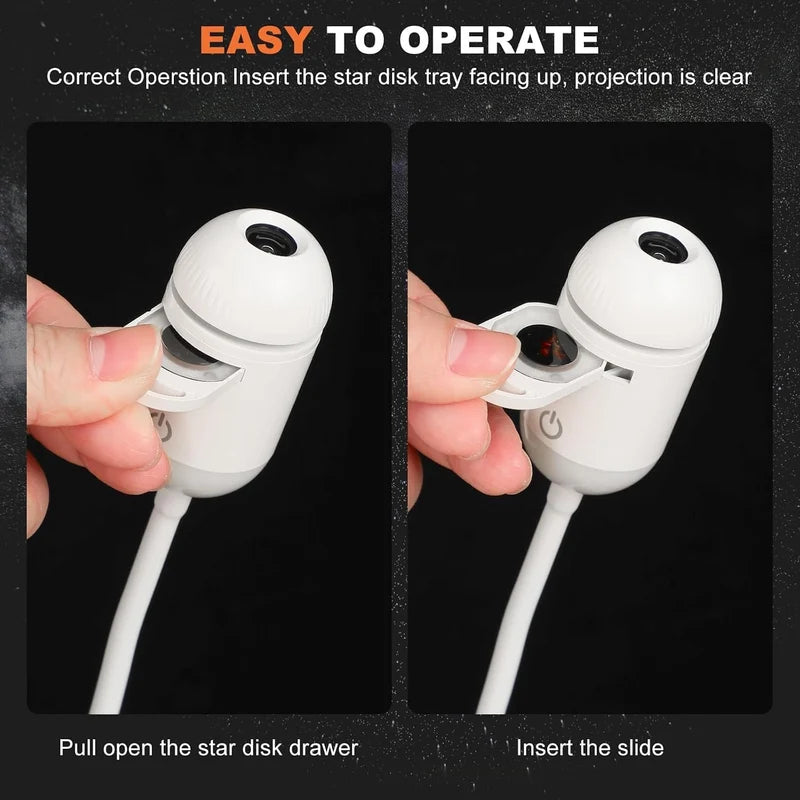 Portable Mini USB Starry Sky Projection Lamp | مصباح إسقاط السماء المرصعة بالنجوم المحمول USB