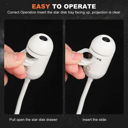 Portable Mini USB Starry Sky Projection Lamp | مصباح إسقاط السماء المرصعة بالنجوم المحمول USB