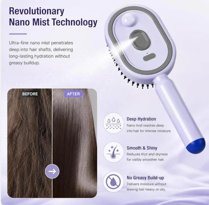Electric Spray Retractable Air Cushion Comb Brush فرشاة شعر كهربائية 💖