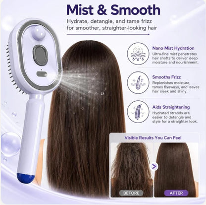 Electric Spray Retractable Air Cushion Comb Brush فرشاة شعر كهربائية 💖