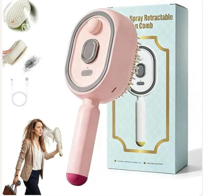 Electric Spray Retractable Air Cushion Comb Brush فرشاة شعر كهربائية 💖