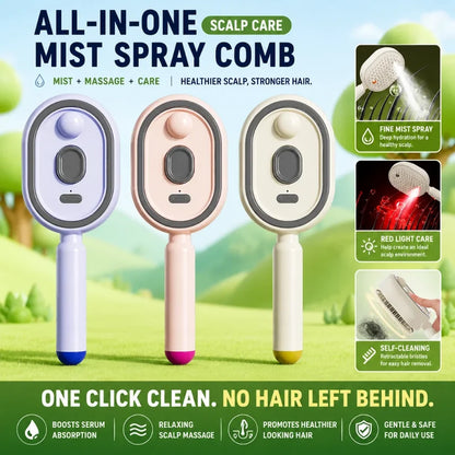 Electric Spray Retractable Air Cushion Comb Brush فرشاة شعر كهربائية 💖